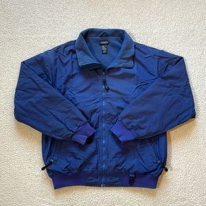 Vintage 90s White Sierra Faded Lavender Purple Nylon/Fleece Winter Jacket